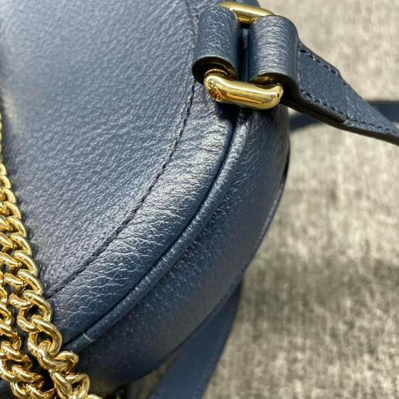 100% Authentic Gucci Leather Round Backpack 499-110324 - Picture 6 of 13